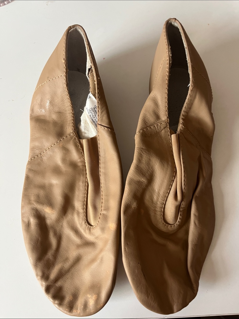 Women’s Tan Soft Leather Dance Shoes